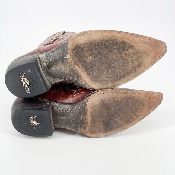 Old Gringo Cognac Milagros Cross Crystal Embellished Western Cowgirl Boot size 8 - Picture 10 of 10